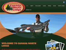 Tablet Screenshot of canadanorthlodge.com